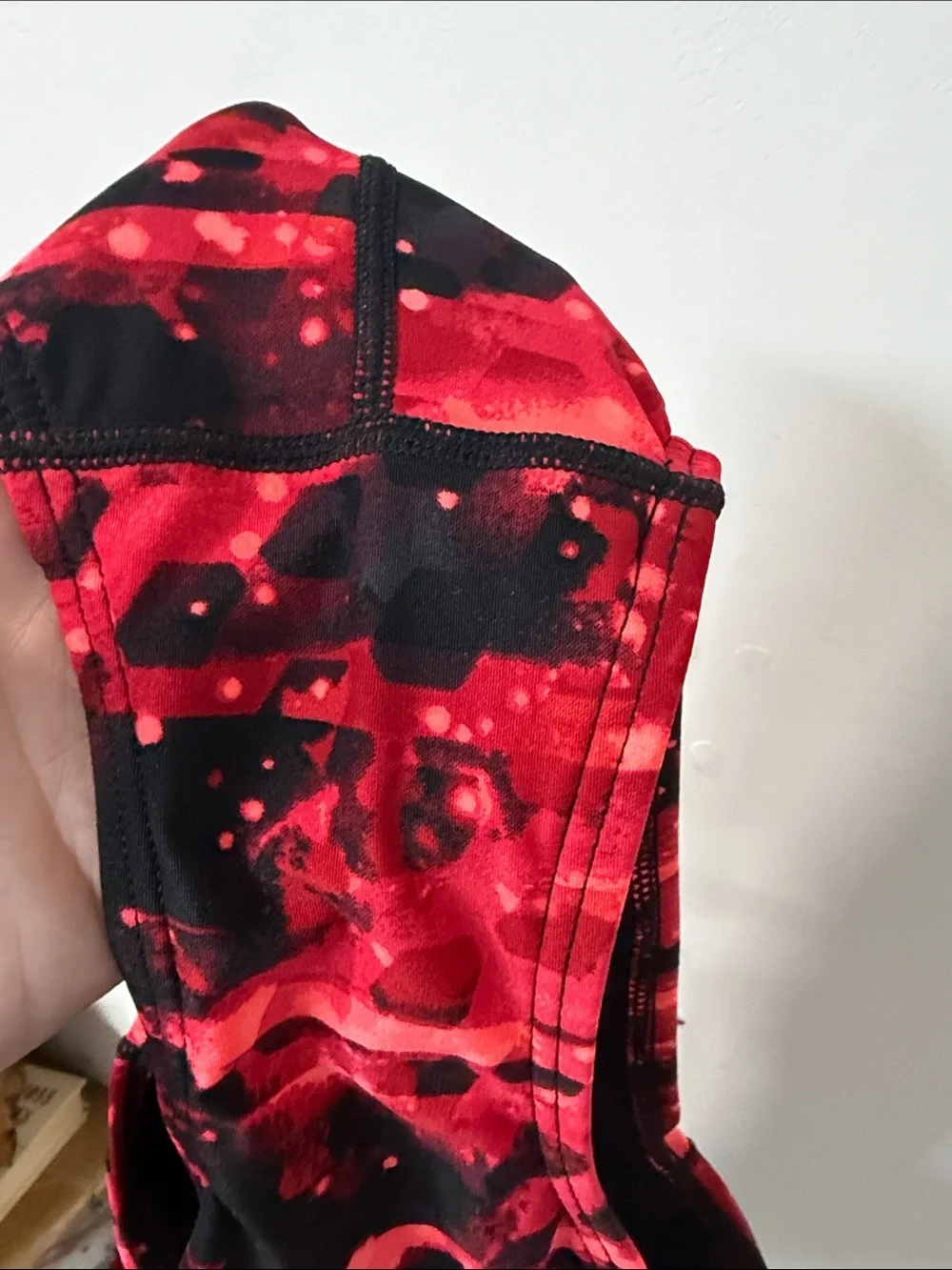 TYR Girls' Red & Black Patterned Cross-Back One-Piece Swimsuit